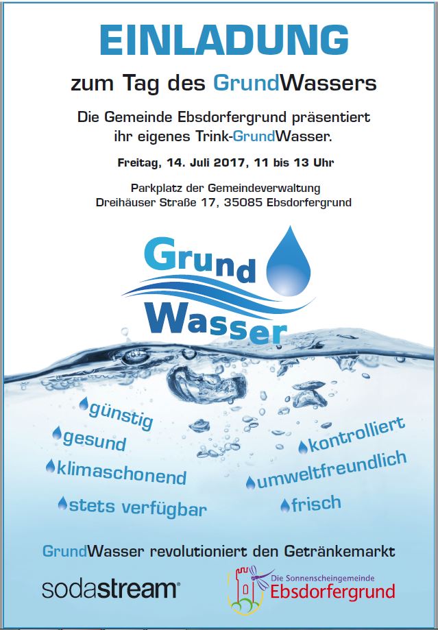 Plakat Tag des Grundwassers
