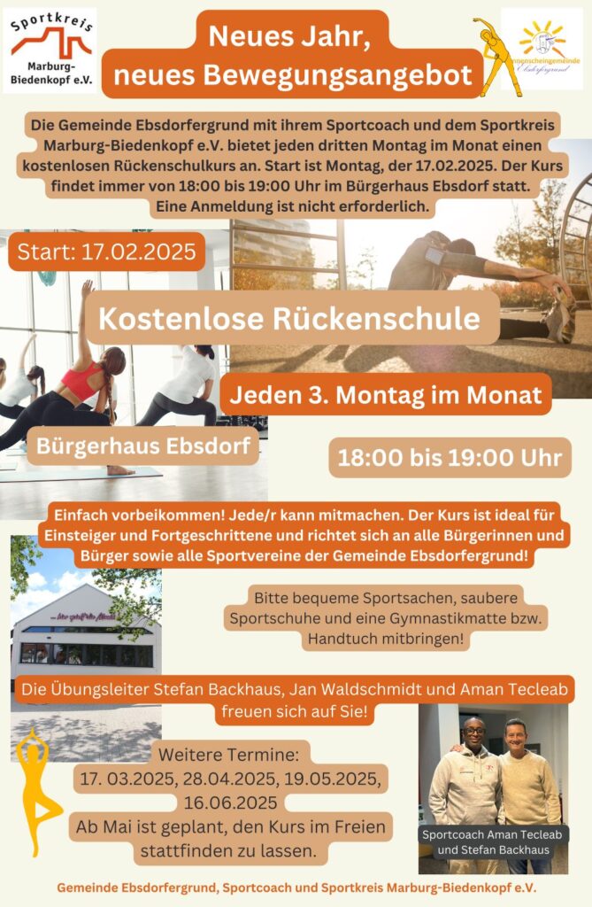 Bewegungsangebot Flyer